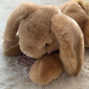 HEARTWARMERS CARLTON CARDS BROWN EASTER BUNNY RABBIT PLUSH STUFFED ANIMAL - SOFT